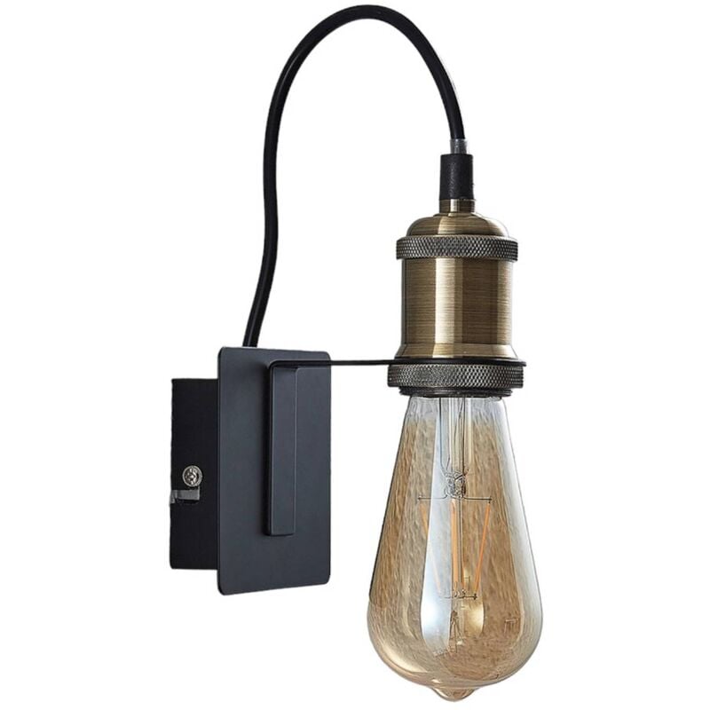 

Lindby - Aplique Aurella estilo Vintage, latón envejecido
