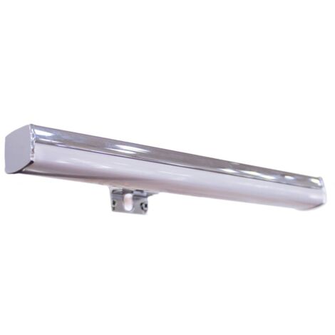 Aplique baño LED “Madrid” (6W 5500K 412lm) IP44 fabricado en aluminio y ABS color blanco y cromo