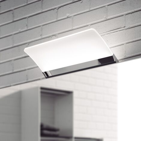 Aplique baño LED “Murcia” (3W 5700K 240lm) IP44 fabricado en aluminio y zamak color blanco y cromo