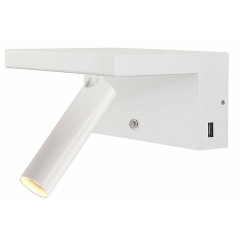 Aplique Beneito Faure BEAM BLANCO 5W 2700K USB regulable 3958-N