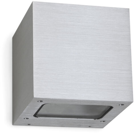Aplique BRICK LED SMD 2x5W 325lm(585lm) CRI80 3000K 67º,67º up-down Aluminio cepillado