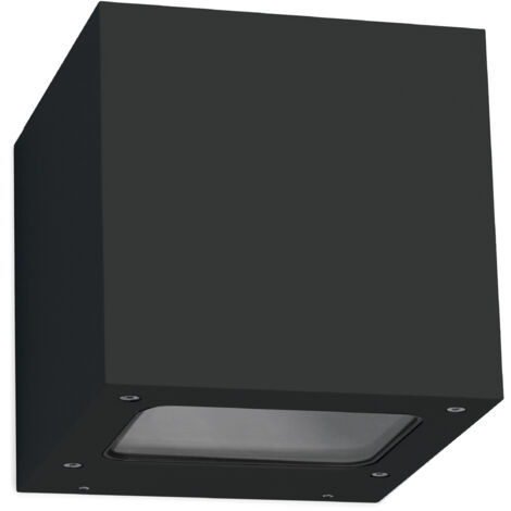 Aplique BRICK LED SMD 2x5W 325lm(585lm) CRI80 3000K 67º,67º up-down Negro