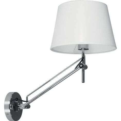 Aplique CAPRICE 1xE27 Blanco/Cromo