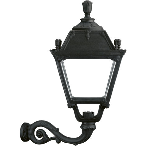 Aplique clásico CITY INDURA IP55 E27 70W Negro