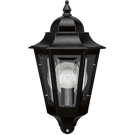 Aplique clásico ELITE 6 IP44 E14 42W Negro