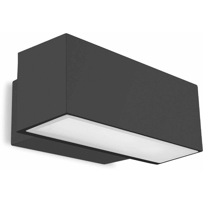 

Aplique Led 39W Afrodita, aluminio y vidrio, gris urbano