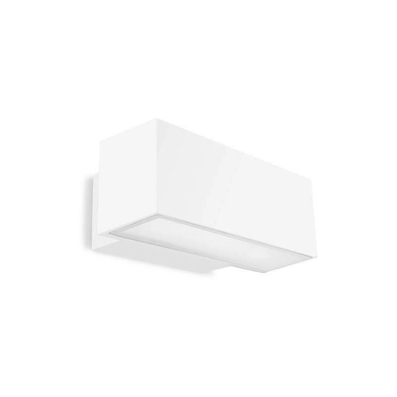 

Aplique de pared Led 39W Afrodita, aluminio y vidrio, blanco, 30 cm