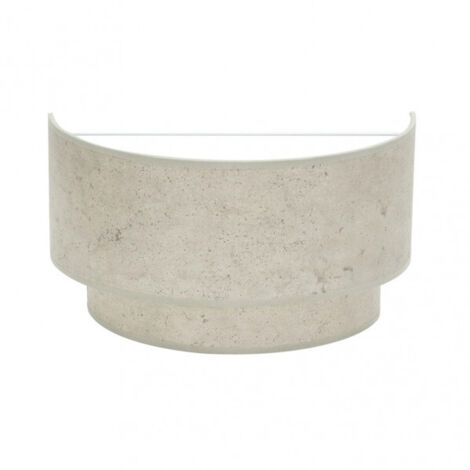 Aplique color Cemento Gris modelo Doble Smile 1xE27 FABRILAMP