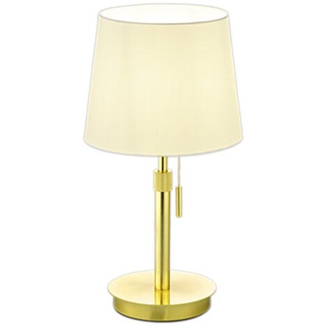 Aplique con Brazo Flexible Pantalla Latón Blanco Lyon Trio Lighting