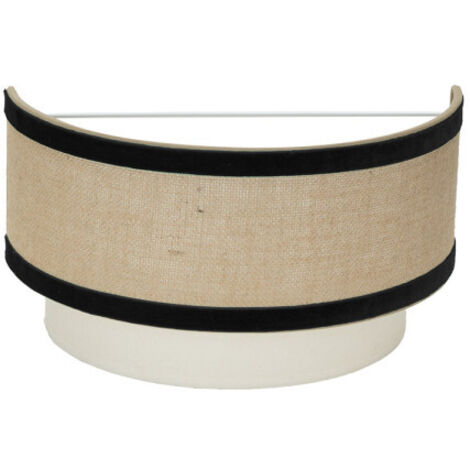 Aplique Cornalina 1xe27 Beis/negro  17,5x30x16cm