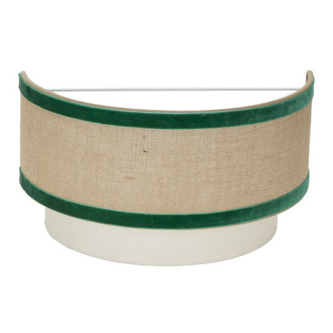 Aplique cornalina 1xe27 beis/verde  30d