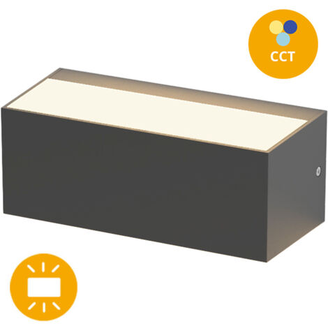 Aplique CORVO IP65 12W LED CCT 3000/4000/6500K Antracita