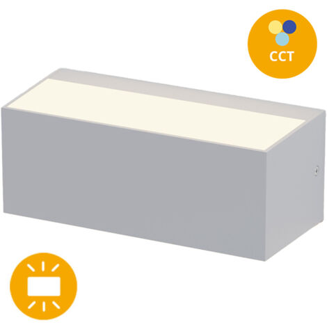 Aplique CORVO IP65 12W LED CCT 3000/4000/6500K Grey