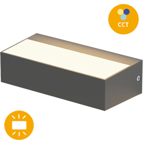 Aplique CORVO IP65 9W LED CCT 3000/4000/6500K Antracita