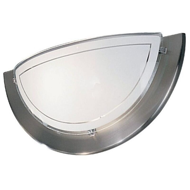 Aplique de pared de metal/cristal níquel - Eglo