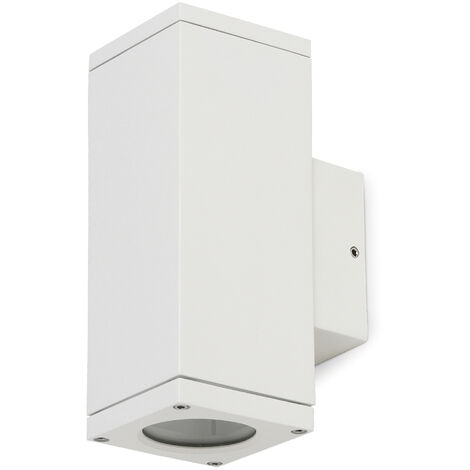 Aplique CUB Square IP54 GU10 2x4.50W up-down Blanco