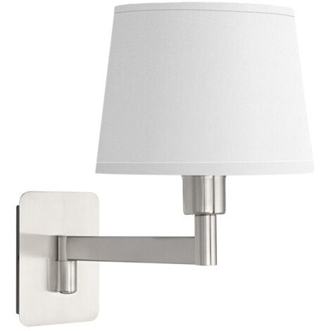 Aplique Cueza níquel 1xE14 brazo abatible 24cm
