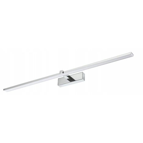 Aplique de baño sobre espejo 90cm cromo 18W