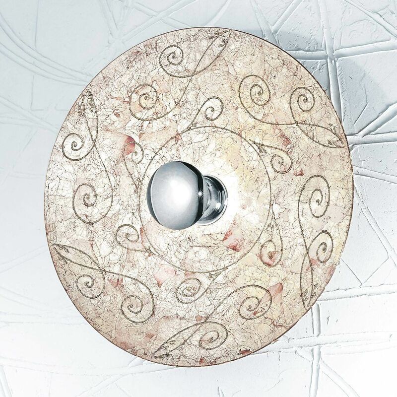 

Aplique de diseño LUNA cromado 1 bombilla Diámetro 89 Cm Plata Medici