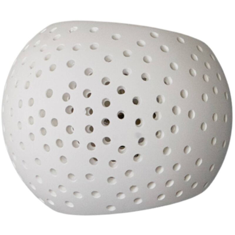 

Lindby - Aplique de escayola Jiru esférico, diseño calado