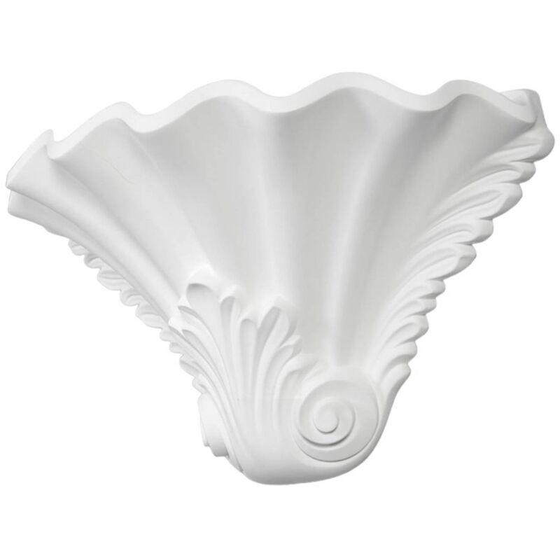 

Lindby - Aplique de escayola Lennet en relieve, blanco