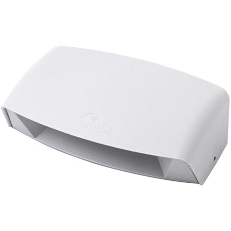 Aplique de exterior ABRAM 1xR7s (118mm) 7,5W con pulsador CCT (3colores) IP55 resina blanca