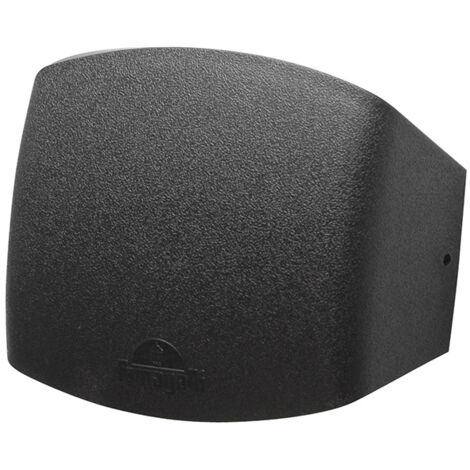 Aplique de exterior ABRAM 1xR7s 3,5W con pulsador CCT (3colores) IP55 resina negra