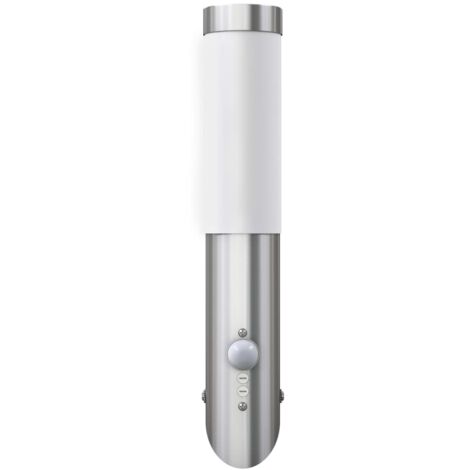Aplique de exterior con sensor, resistente al agua, RVS