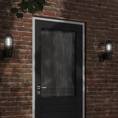 Aplique de exterior de acero inoxidable negro vidaXL