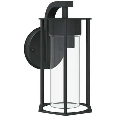 Aplique de exterior de acero inoxidable negro vidaXL