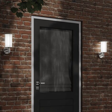 Aplique de exterior de acero inoxidable plateado vidaXL