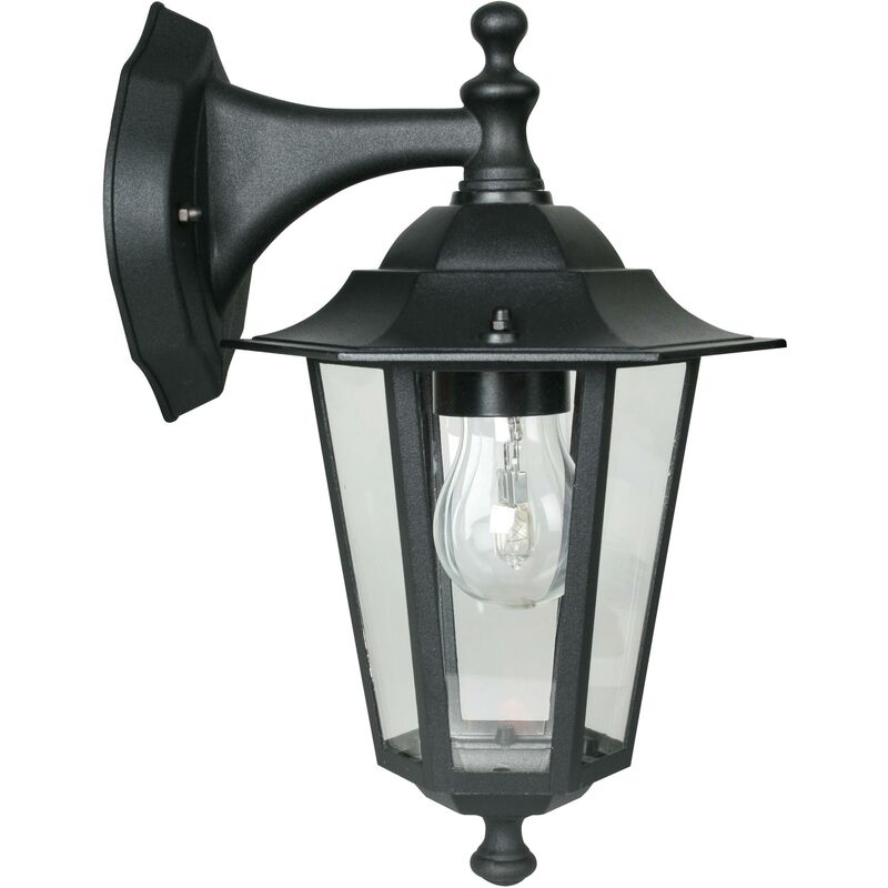 

Habitex - Aplique exterior Classic descendente negro 60 W