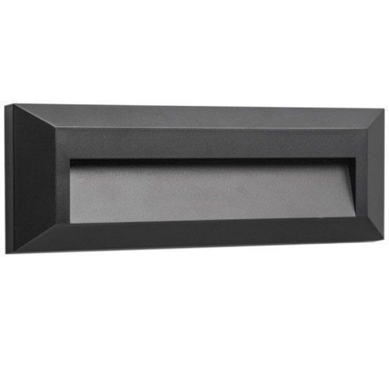 

Aplique de exterior HILL Marcador negro 3.5W IP65 | Temperatura de color: Blanco cálido 3000K