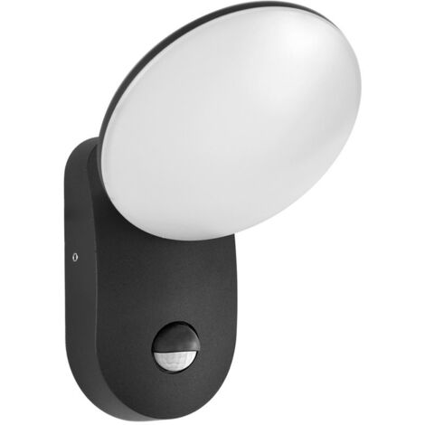 Aplique de exterior LED de 7W con sensor MONTI 4K DSENSOR OWL6214S4K Italux