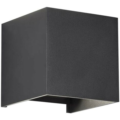 Aplique de exterior LED Open (2x5W - 3000K)  Antracita