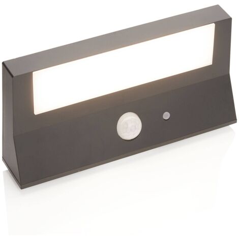 Aplique de exterior LED solar Maresia con sensor