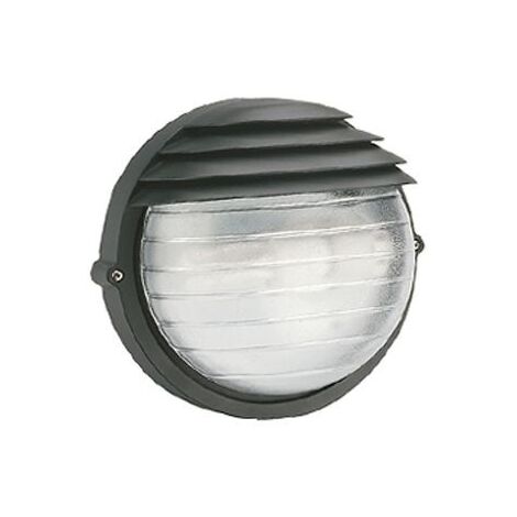 Aplique de línea de párpado redondo grande E27 negro