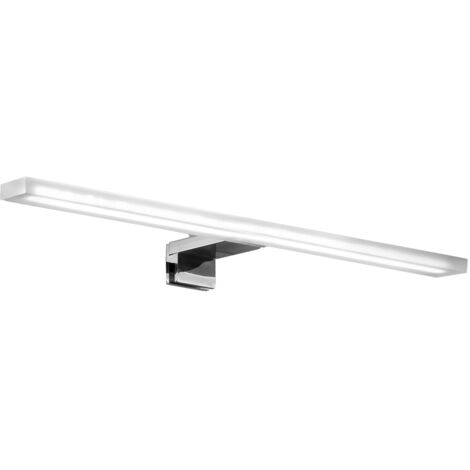 Aplique de luz LED rectangular para baño, 30cm, acabado cromo - MANILLONS TORRENT