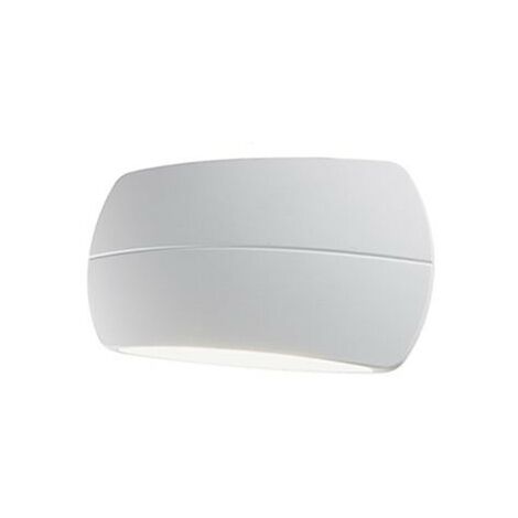Aplique de pared 5W + 5W Led 4000K línea almohada blanco
