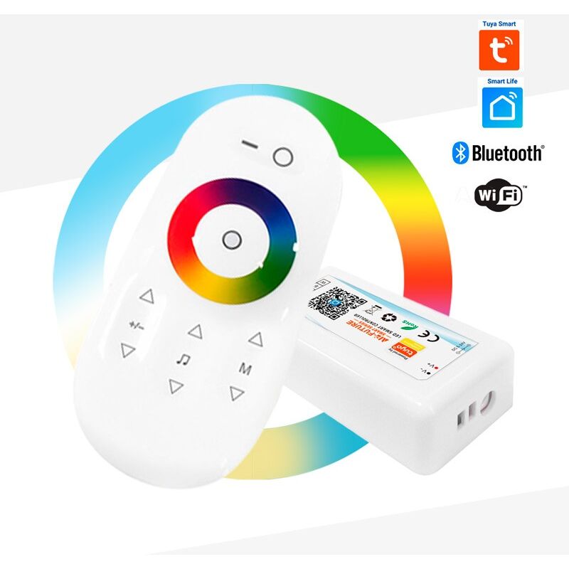 

Controlador LED WIFI RGBW / RGBW 5/24V 4 canales 10A