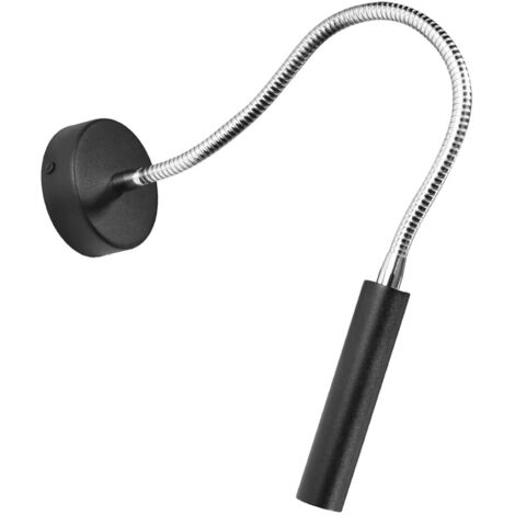 Aplique de pared Asni negro
