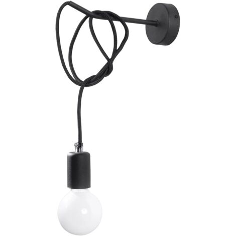 Aplique de pared Asum negro