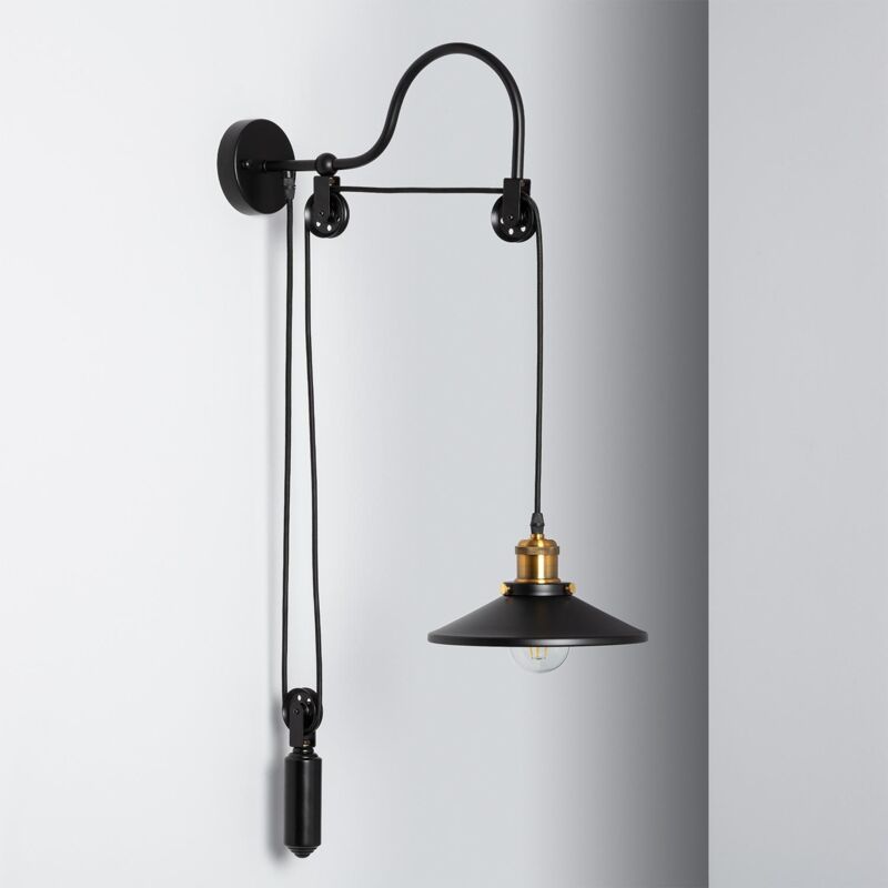 

Lámpara de Pared Auala Negro - Negro