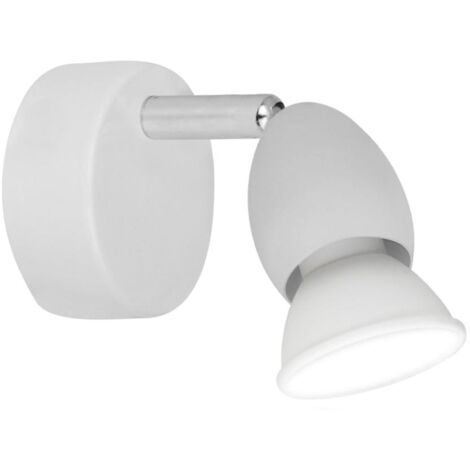 Aplique de pared Bala acabado en blanco 10cm(alto) 8cm(ancho) 13cm(largo)