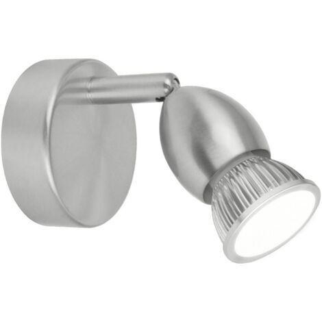 Aplique de pared Bala acabado en niquel satinado 10 cm(alto) 8cm(ancho) 13cm(largo)