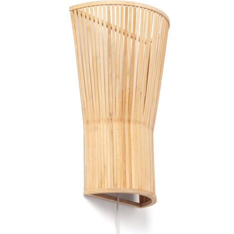 Aplique de Pared Bambú Zahara ILUZZIA Natural