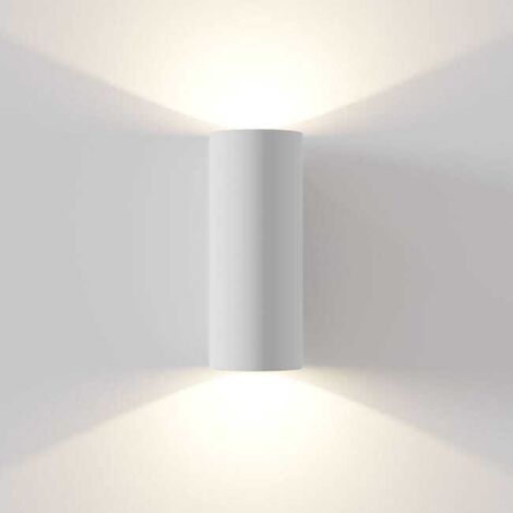 Aplique de pared blanco tiza IP20, CA 220-240V, para uso en interiores, oficina, hogar.