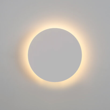Aplique De Pared Circular "Eclipse" 18W - CCT - IP65 - Blanco