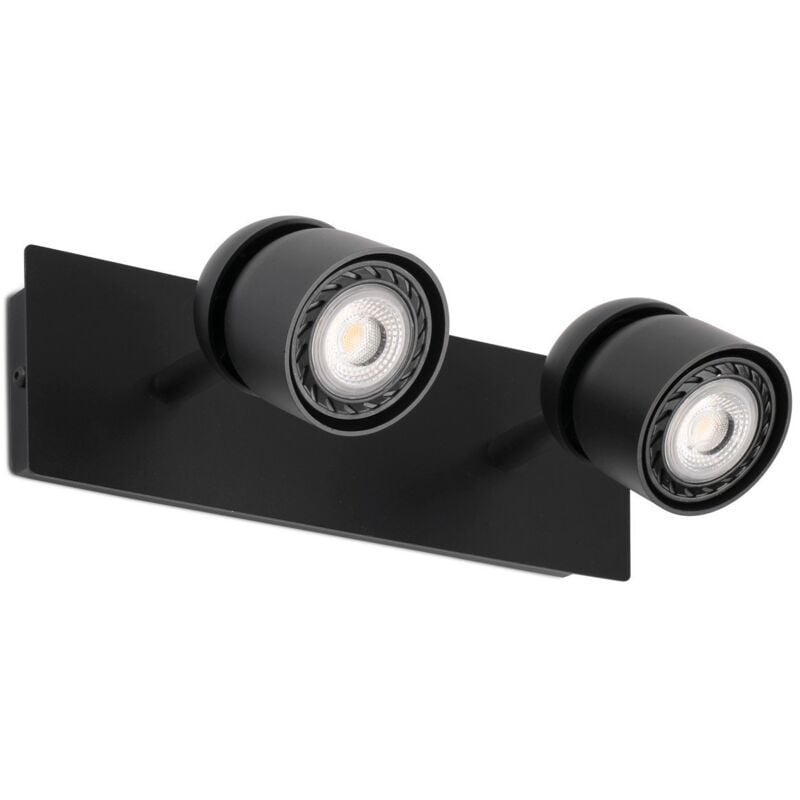 

Faro Barcelona - COCO Aplique de pared negro 2L - NEGRO MATE