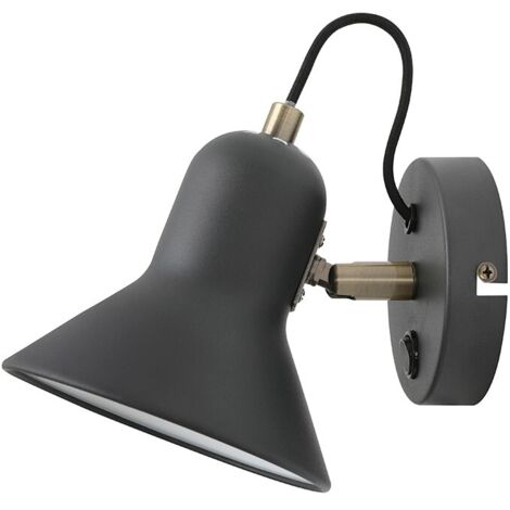 Aplique de Pared con Interruptor Direccionable de Metal